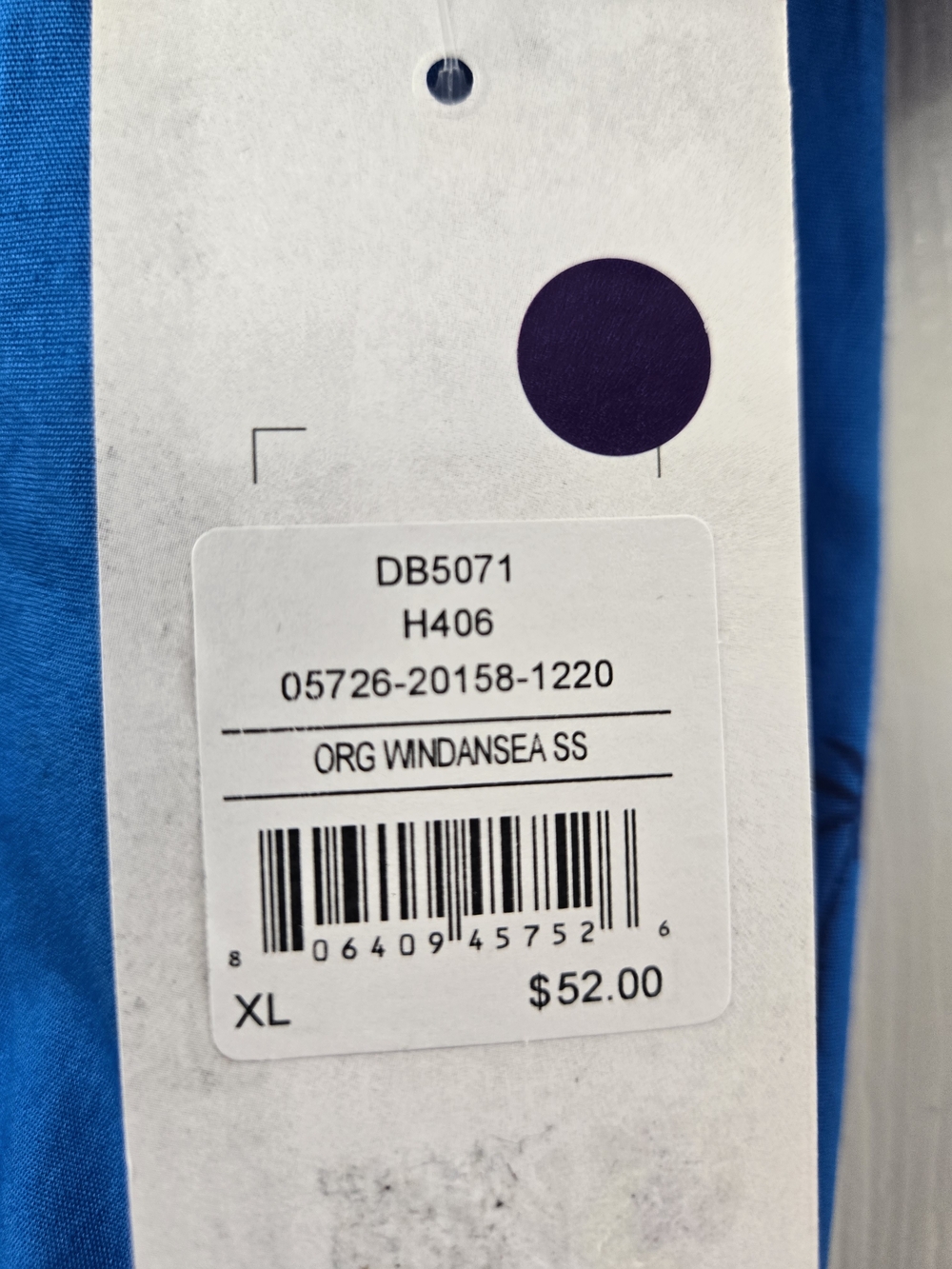 NWT Hurley Men's Short-Sleeve Blue Palm-Print Button-Up Shirt - Picture 6 of 10